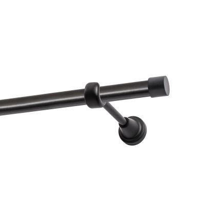 EINZEL-GARDINENSTANGE Ø 19 MM SCHWARZ 320 CM LUNA KOWALSKI