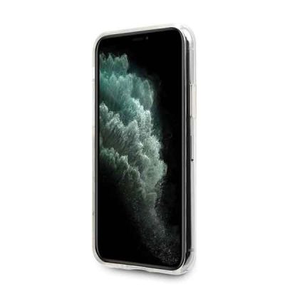 6. Guess GUHCN58PCUGLKA iPhone 11 Pro khakifarbene Hartschale 4G Circle Glitter