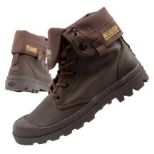 Palladium Herren-Sneaker, Baggy-Design, beschichtet, hoher Schaft, modisches Dunkelbraun