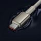 6. Baseus Tungsten Gold USB-C / USB-C 100W 2m Kabel - Gold