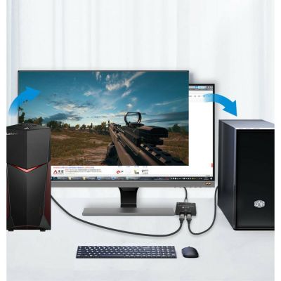 6. Techly IDATA-DP-2DP-8KT DisplayPort-Videoschalter