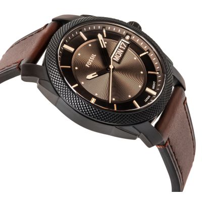 3. FOSSIL Machine FS5901 Herrenuhr + Box