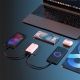 5. Dudao A65Q 65W GaN Reise-Wandladegerät USB-A / USB-C PD Ultradünn EU / US - Weiß