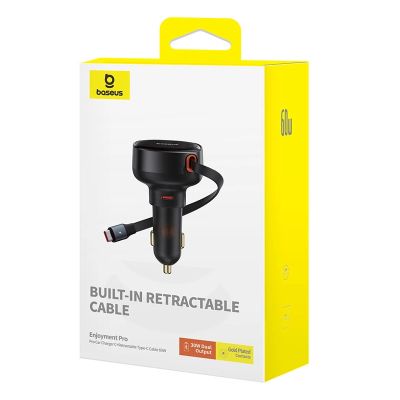 5. Baseus Enjoyment Pro USB-C (weiblich) / USB-C (männlich) 60W Autoladegerät - Schwarz