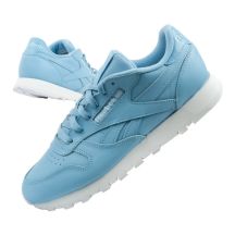 Reebok Damen-Sportschuhe, klassische Sneaker, modisches blaues Leder