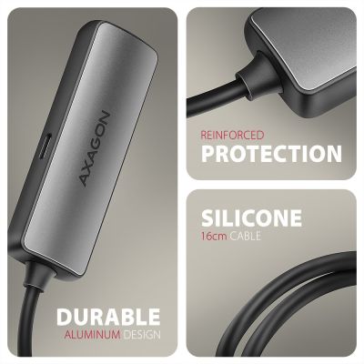 4. Axagon RVC-HI8KPD, USB-C auf HDMI 2.1 Reduzierer/Adapter, 8K/60Hz, 4K/144Hz, HDR10+, PD100W, 0,16 m USB Typ-C HDMI + USB Typ-C