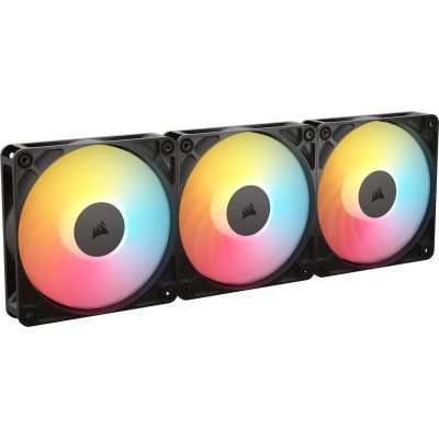 5. Corsair RS120-R ARGB Computergehäuselüfter 12 cm Schwarz 3 Stück.