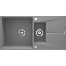 Granitspüle mit 1,5 Becken und Abtropffläche