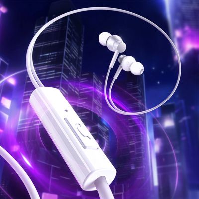 11. Baseus Encok HZ11 kabelgebundene In-Ear-Kopfhörer mit Miniklinkenstecker – weiß