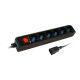 TECHLY STECKDOSE MIT USV-KABEL - 6 STECKDOSE