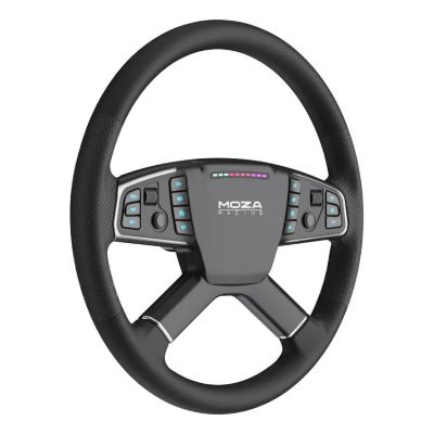 3. Moza Racing TSW Truck Wheel Black PC Lenkrad