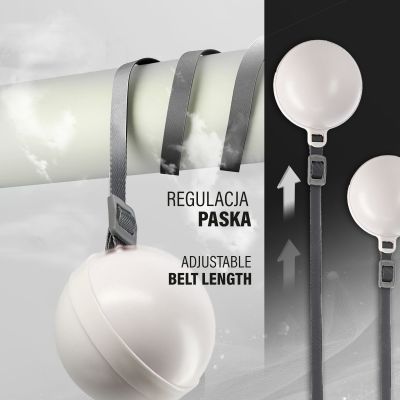 14. Hula Hop HMS HHM16 mit Magnet und Gewicht, weiß + Zähler