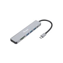 Equip 133494 Dockingstation, kabelgebunden, USB 3.2 Gen 1 (3.1 Gen 1), Typ-C, Silber