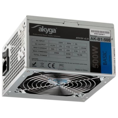 3. Akyga AK-B1-500 Netzteil (500 W; passiv; 120 mm)