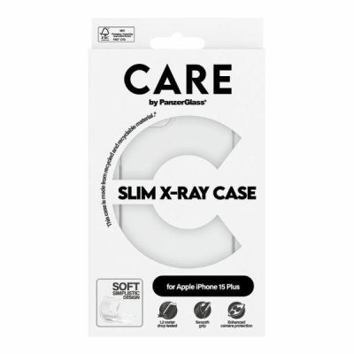 4. CARE by PanzerGlass Slim X-Ray Case für iPhone 15 Plus – transparent