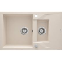 Granitspüle mit 1,5 Becken und Abtropffläche ZQN 5513 5908212093696