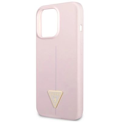 6. Guess Silikon Dreieck Hülle für iPhone 13 Pro / 13 6.1" - Lila