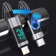 10. Orico LDA2L USB-A-auf- Lightning Kabel 12 W mit LED-Anzeige 0,5 m – Schwarz und Silber