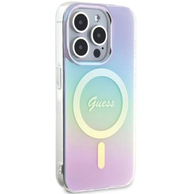 4. Guess GUHMP15XHITSU iPhone 15 Pro Max 6,7" lila/lila Hardcase IML Iridescent MagSafe