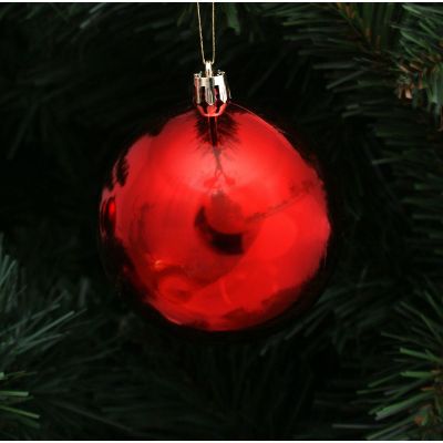 31. Dekorative Plastikkugeln, sicher, 9 Stück, Durchmesser 60 mm, rot