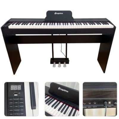 SUPRIMO SDP88 BK Desktop-Digitalpiano, schwarz
