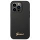 3. Guess Silikon Vintage Gold Logo iPhone 14 Pro Hülle - Schwarz