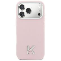 Karl Lagerfeld MagSafe Hülle mit Karl-Kopf-Logo für iPhone 17 – Pink