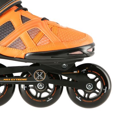 6. NILS Extreme NA14112 Rollschuhe, schwarz und orange, Größe 39