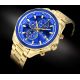 2. Giewont Herrenuhr Chronograph Saphir Gold Blau GW7290-B6