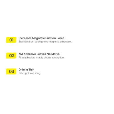 21. Baseus Halo Series Magnetring (2 Stück/Packung) schwarz (PCCH000001)