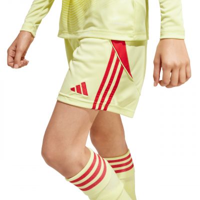 5. adidas Tiro 24 Kindershorts gelb und rot JC6206