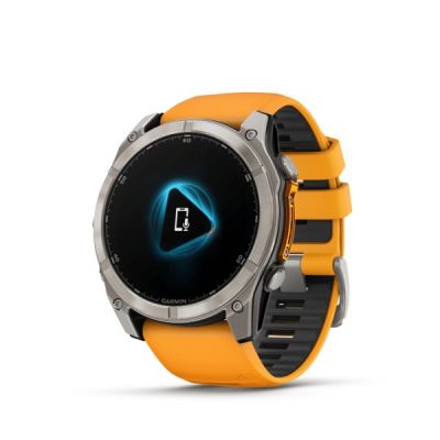 5. Garmin Fenix 8 AMOLED Saphir Titan Spark Orange Uhr