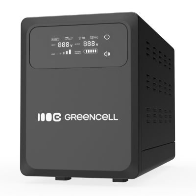 11. Greencell PowerCore USV 2000VA 1200W AVR 24VDC LCD