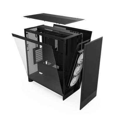 11. NZXT H7 FLOW RGB MIDI-TOWER-GEHÄUSE MIT FENSTER SCHWARZ (2024)