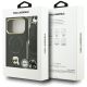 10. Karl Lagerfeld MagSafe Hülle mit großem Riemen und Karl-Metalllogo für iPhone 17 Pro – Schwarz