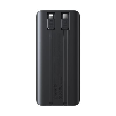 3. Joyroom JR-PBF19 22,5 W 10000 mAh Powerbank mit zwei integrierten Kabeln – Schwarz