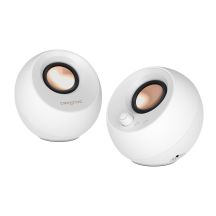 Creative Labs Creative Pebble Pro White 51MF1710AA003 Bluetooth-Lautsprecher