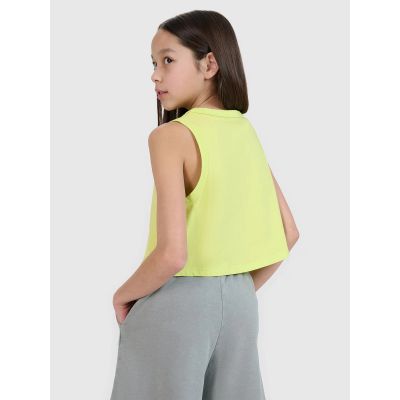 5. Oversize-Crop-Top mit Print für Mädchen 4F 4FJWSS25TSLEF112-45S