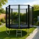 2. VIRTUFIT TRAMPOLIN MIT SICHERHEITSNETZ – SCHWARZ – 251 CM