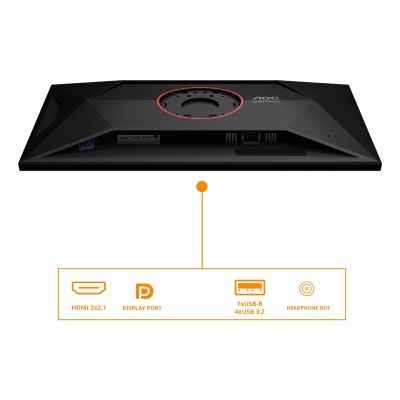 20. AOC G4 U32G4U Computermonitor 80 cm (31,5") 3840 x 2160 px 4K Ultra HD Schwarz, Rot