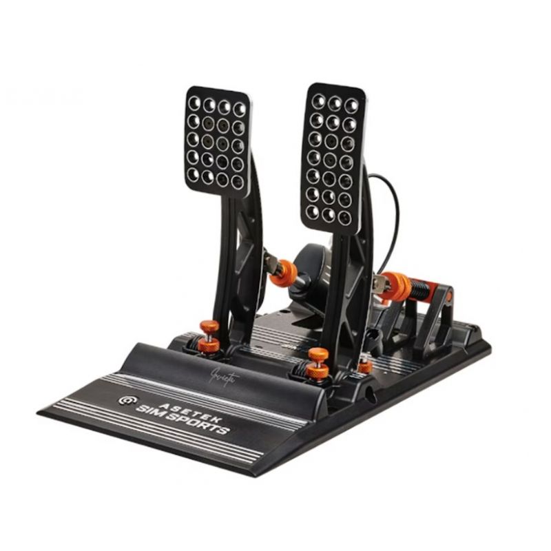 Asetek 40-010-0000001 Gaming-Controller, Schwarz, Orange, Weiß, USB-Pedale für PC