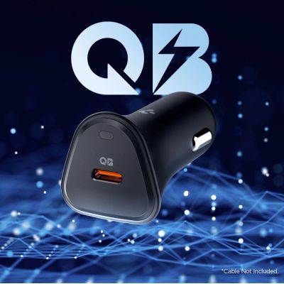 6. Spigen Essential EV301 30W Autoladegerät – Schwarz