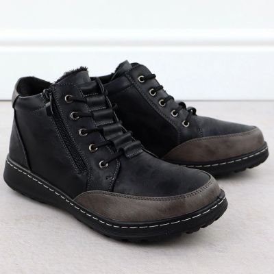 10. Bequeme schwarze Damen-Stiefeletten Potocki 25-90347