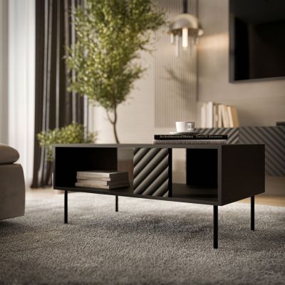 2. LUCCA Couchtisch 100x55x46 schwarz