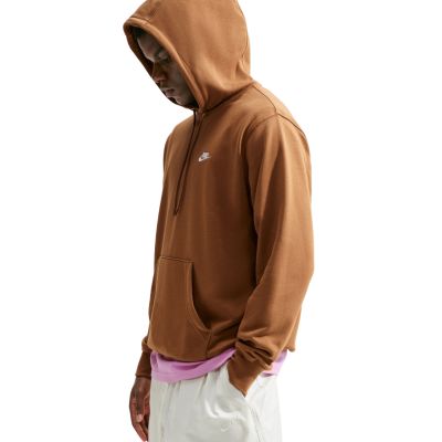 5. Nike Club FT PO Hoodie Herren Hellbraun FN3866 270