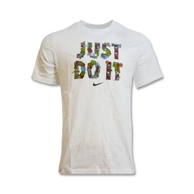 Nike Saisonales „Just Do It“-Basketball-T-Shirt für Herren, Weiß – DD0801-100