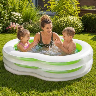 17. Aufblasbarer Familienpool in Form einer Acht, 240 x 140 x 47 cm, 17269