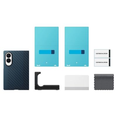 5. EF-KF971SNE Samsung Carbon Magnet Case für Galaxy Z Fold 8 Marineblau