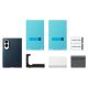 5. EF-KF971SNE Samsung Carbon Magnet Case für Galaxy Z Fold 8 Marineblau