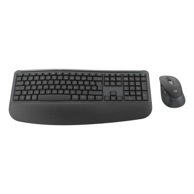 2. Logitech Signature Comfort Plus Combo MK880 Business Tastatur und Maus inklusive, universeller USB- und Bluetooth-Anschluss, QWERTZ-Tastatur, deutsches Graphit-Design